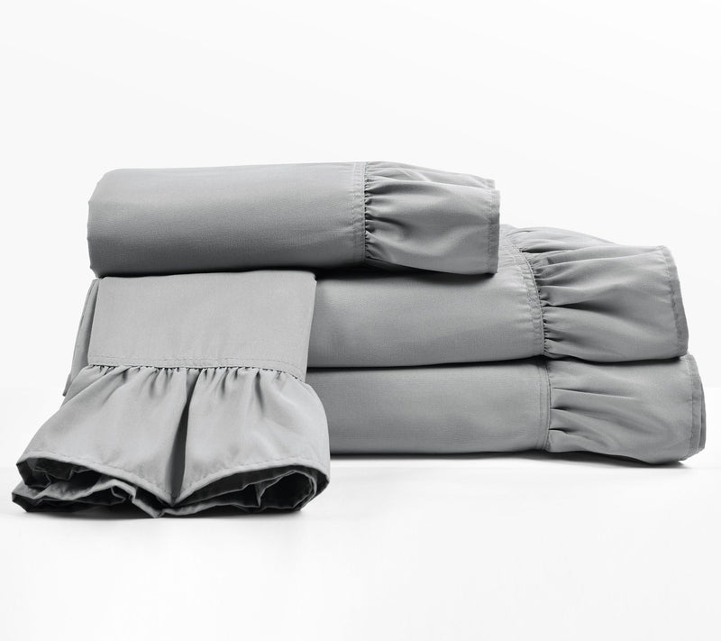 Reyna Ruffle 6Pc Queen Sheet Set by Lush Decor — View 14