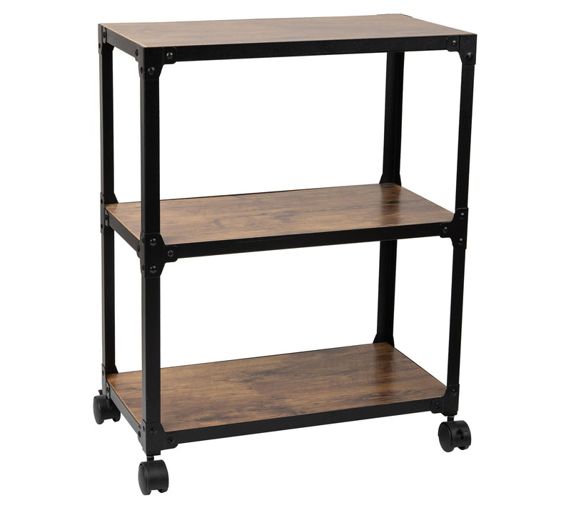 Mind Reader 3-Tier Rolling Bar Cart on Wheels — View 8