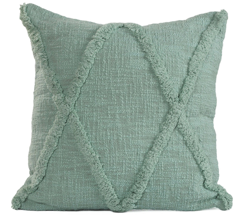 Ox Bay Diamond Tufted Solid Throw Pillow — View 11