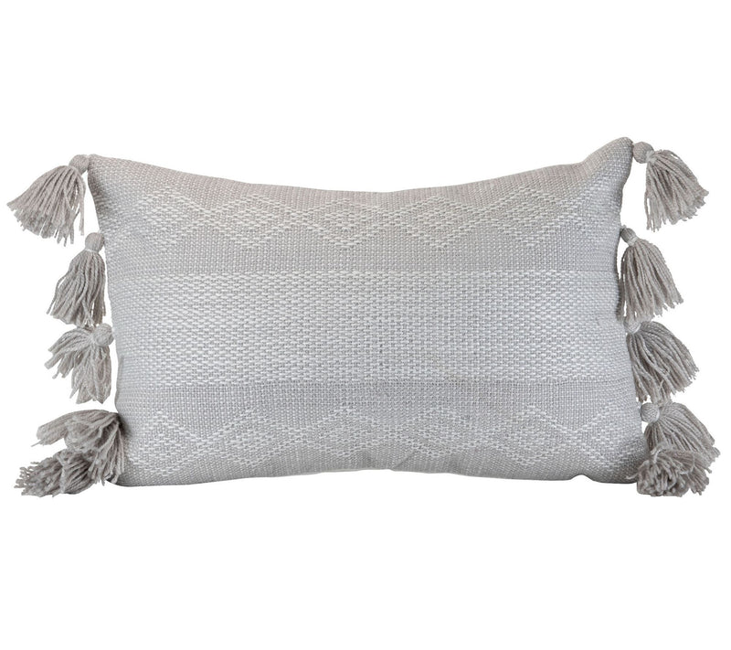 Foreside Home & Garden Diamond Hand Woven 14x22" Throw Pillow — View 3
