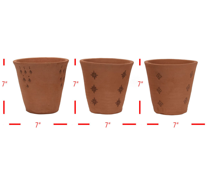 Foreside Home & Garden S/3 Terracotta Planters — View 6