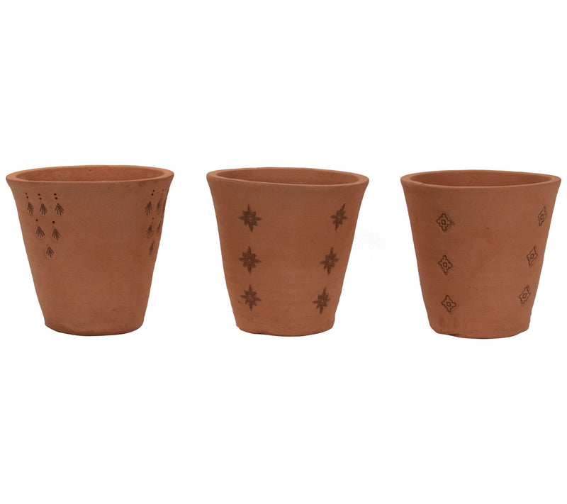 Foreside Home & Garden S/3 Terracotta Planters — Main view