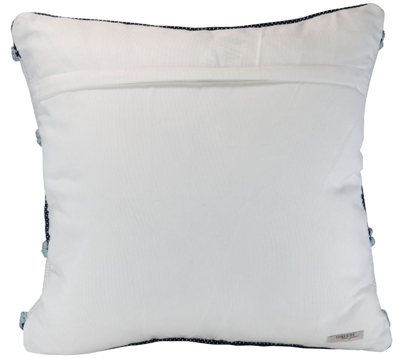 Foreside Home & Garden Blue Striped Hand Woven20x20" Pillow — View 2