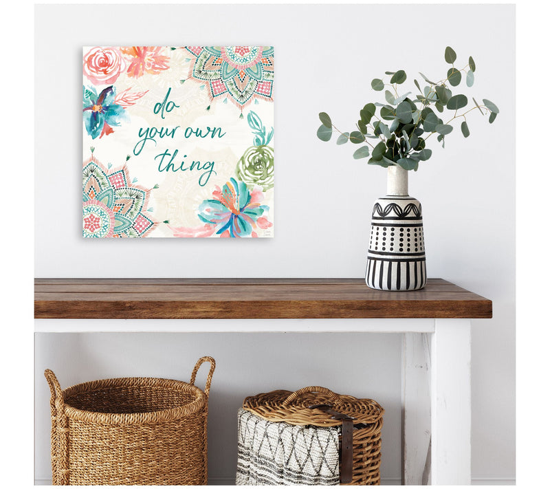 Courtside Market Macrame Meander III 16x16 Canvas Wall Art — View 2