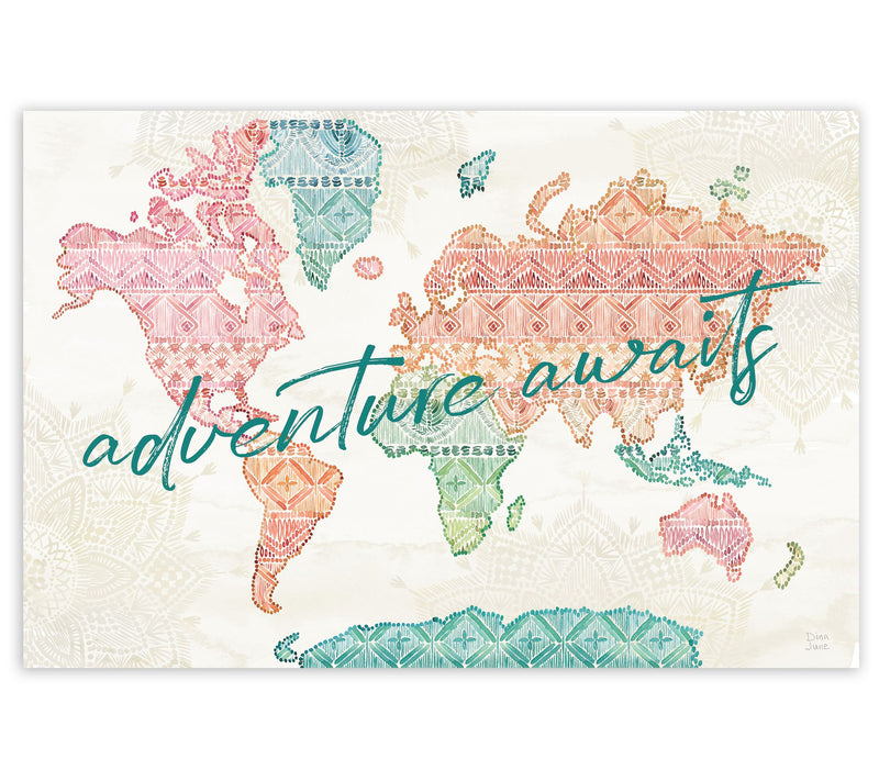 Courtside Market Macrame Meander I 16x20 CanvasWall Art — Main view