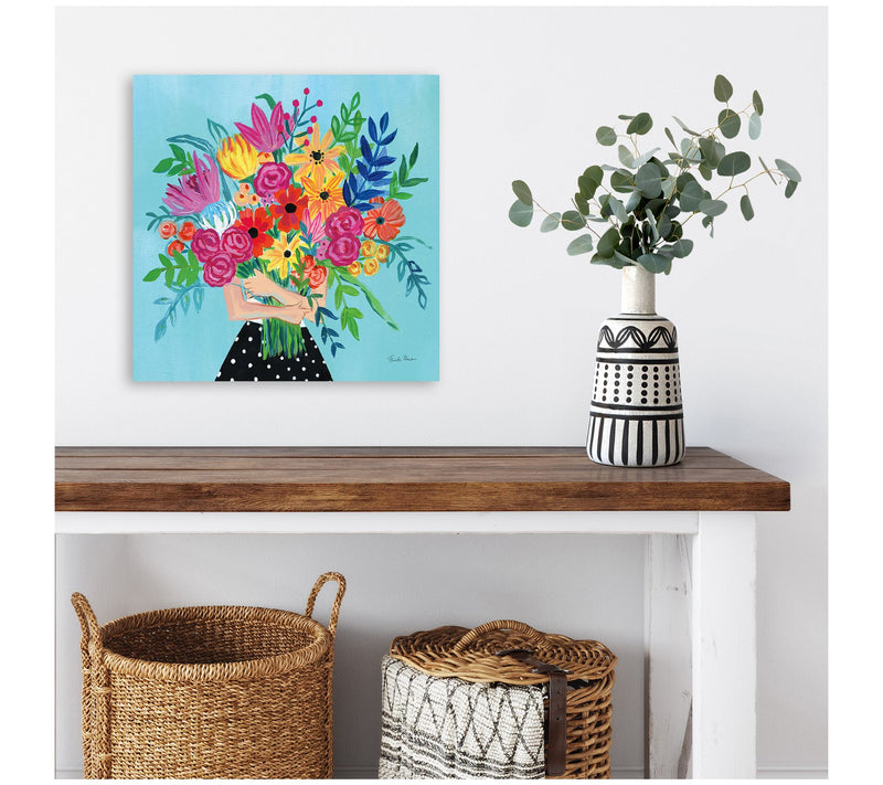 Courtside Market A Bunch Of Flowers II 16X16 Canvas Wall Art — View 2