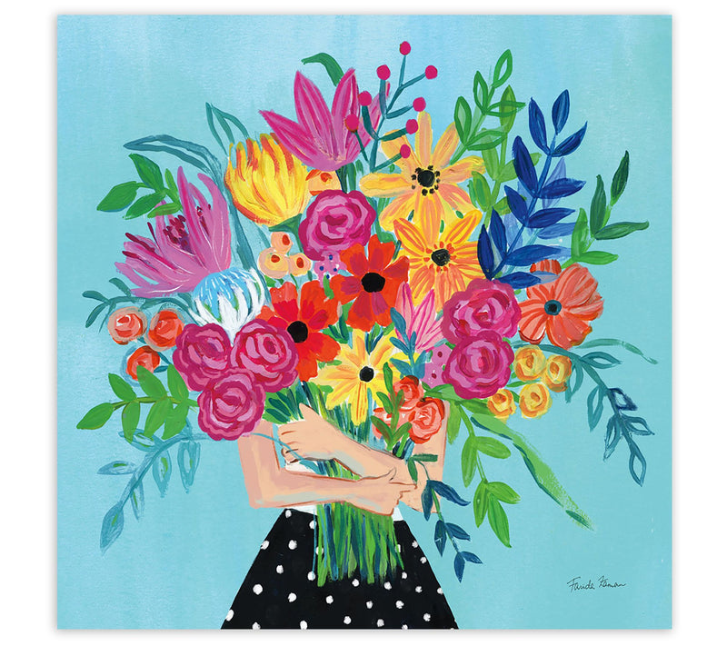 Courtside Market A Bunch Of Flowers II 16X16 Canvas Wall Art — Main view
