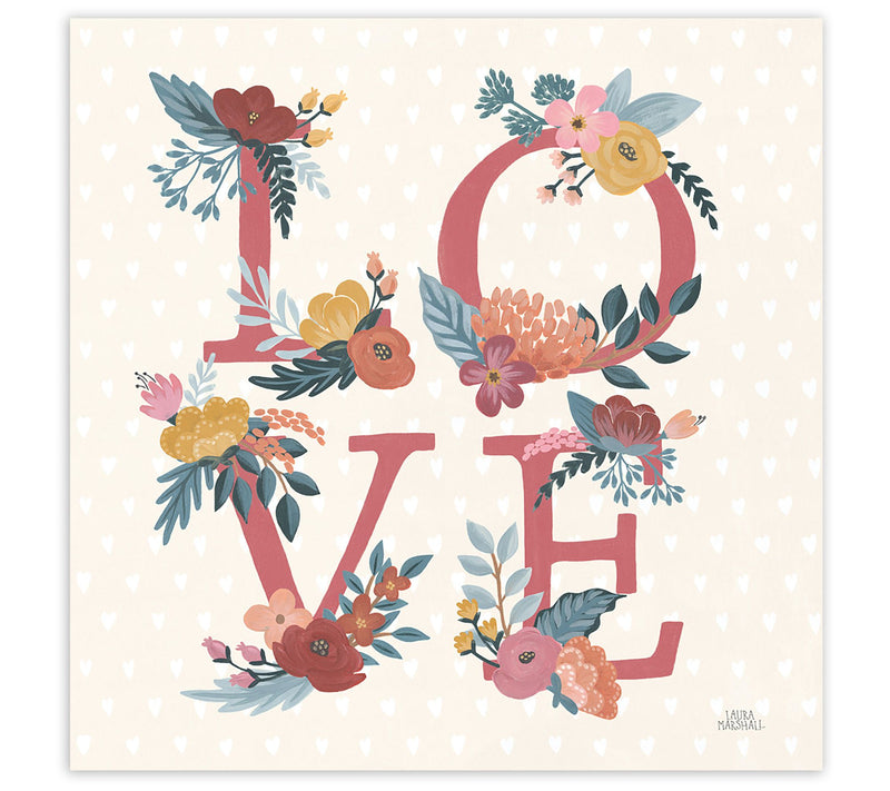 Courtside Market Love Letters VII 16x16 CanvasWall Art — Main view