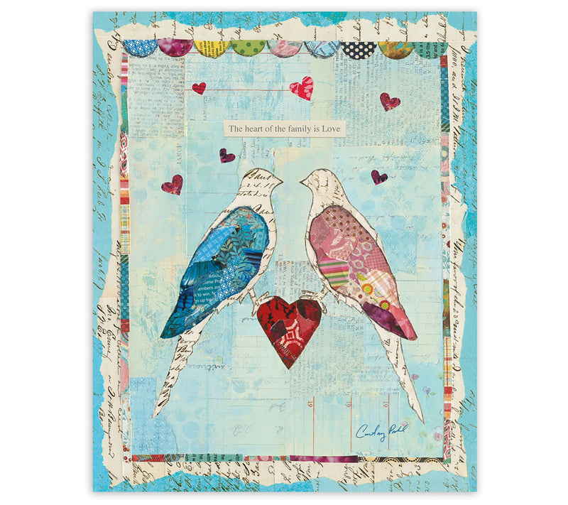Courtside Market Love Birds 16x20 Canvas Wall Art — Main view