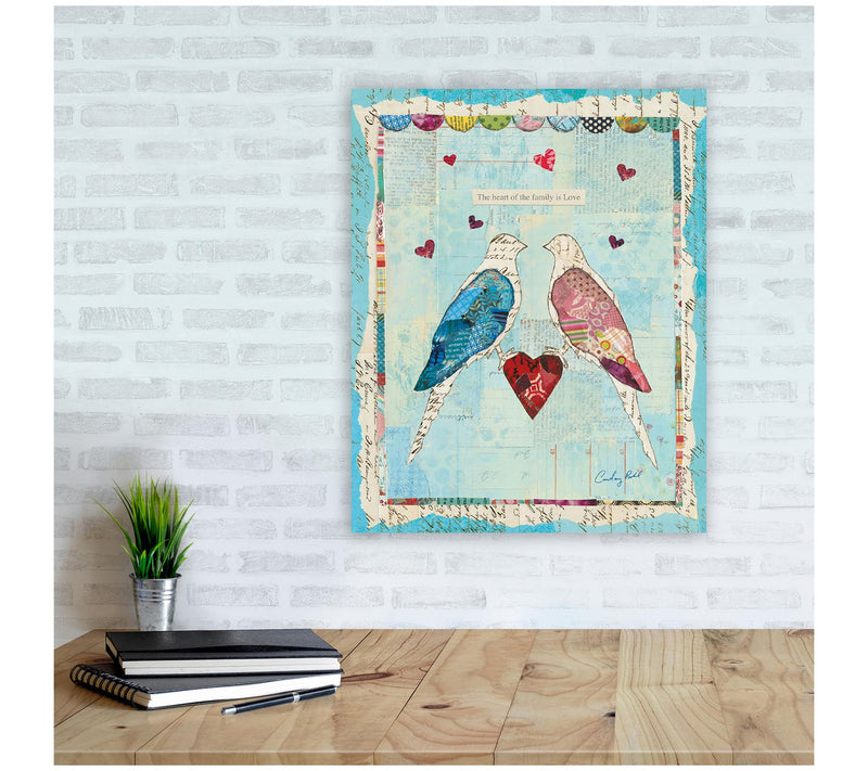 Courtside Market Love Birds 16x20 Canvas Wall Art — View 2