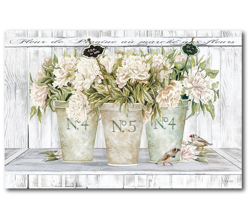 Courtside Market French Flower Shop 24x36 Canvas Wall Art — Main view