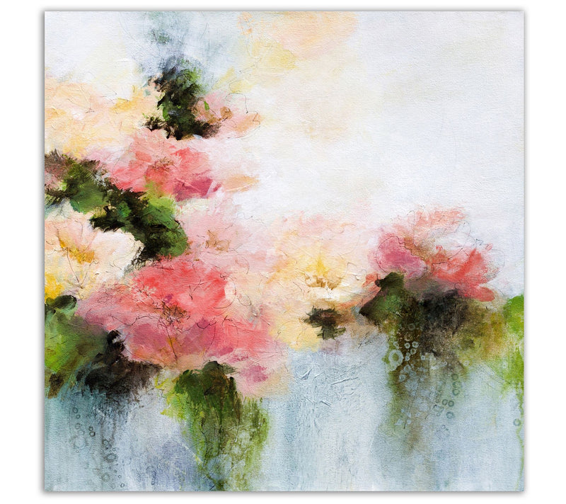 Courtside Market Welcome Home Flower 16x16 Canvas Wall Art — Main view