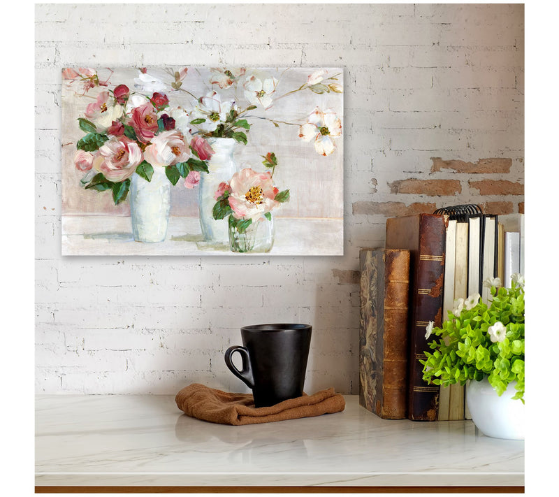 Courtside Market Shades Of Blush 18x26 Canvas Wall Art — View 2