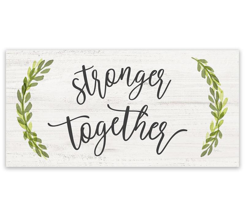 Courtside Market Stronger Togather 12x24 CanvasWall Art — Main view