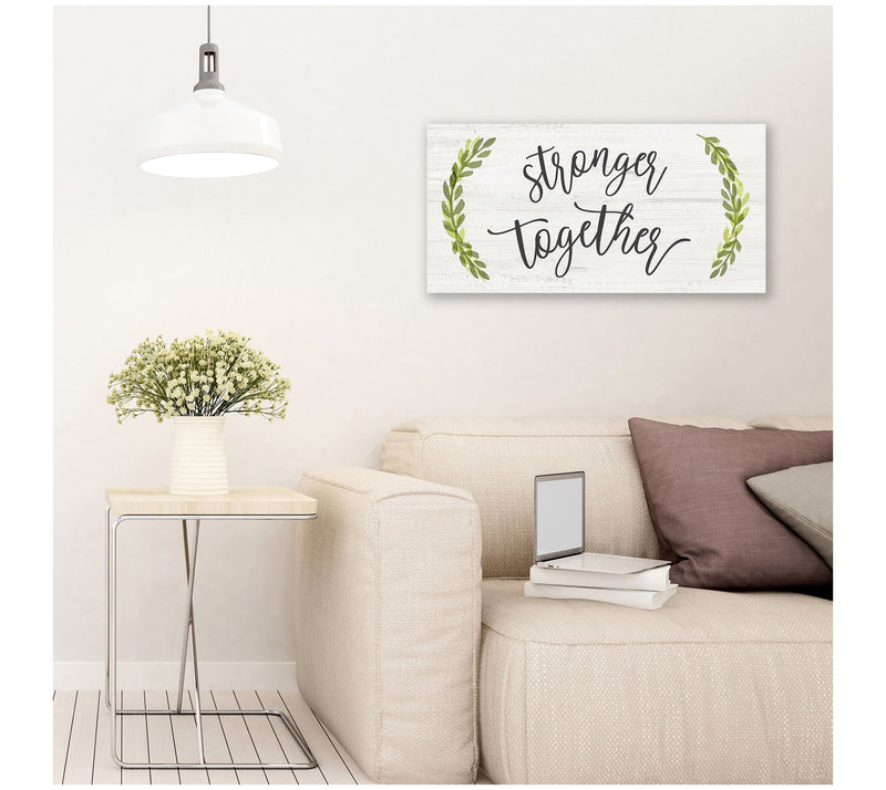 Courtside Market Stronger Togather 12x24 CanvasWall Art — View 2