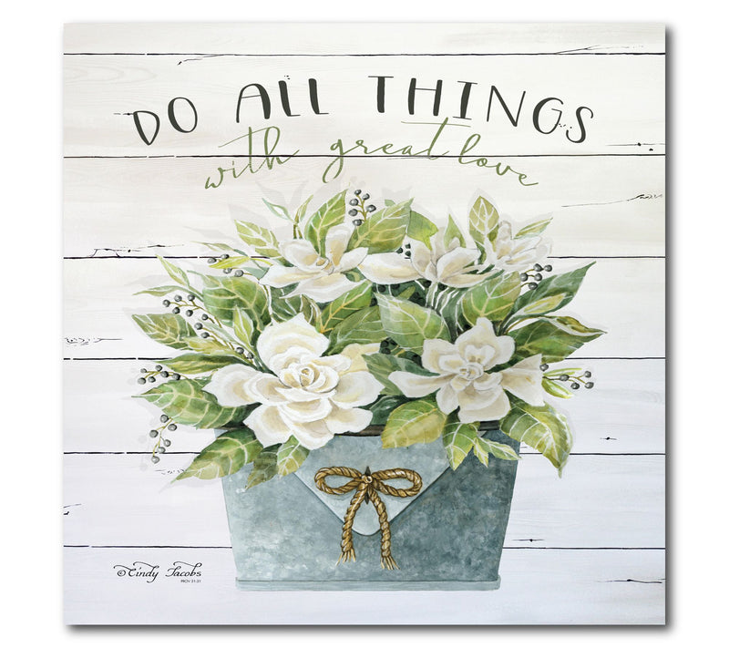 Courtside Market Do All Things With Love 16" x16" Canvas — Main view