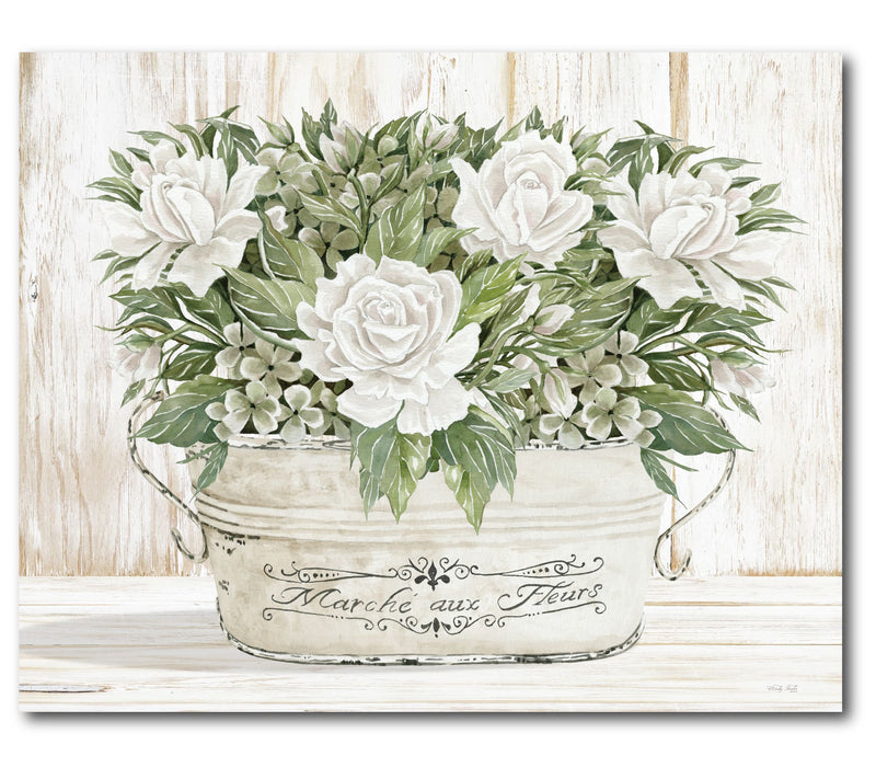 Courtside Market Gardenias 16" x 20" Canvas Wall Art — Main view