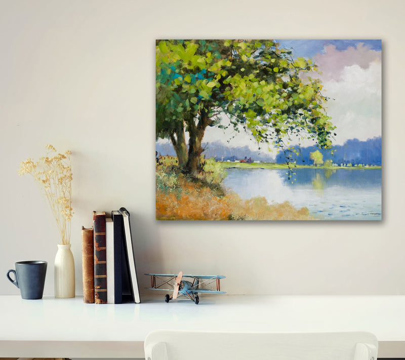 Courtside Market Spring At The Pond II 20" x 24" Wall Art — View 2