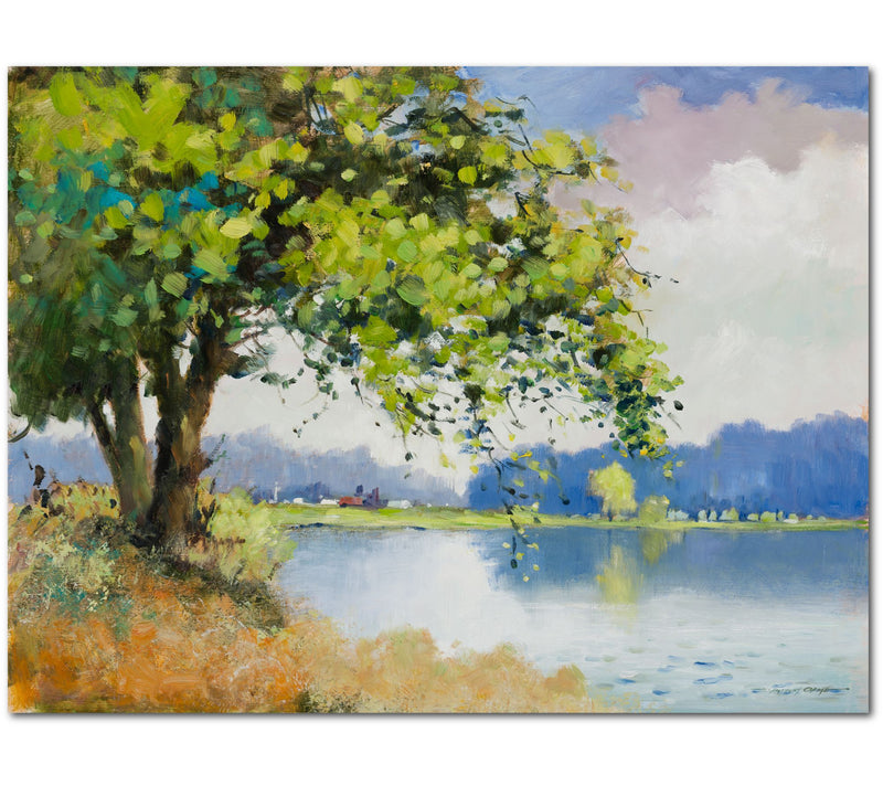 Courtside Market Spring At The Pond II 20" x 24" Wall Art — Main view