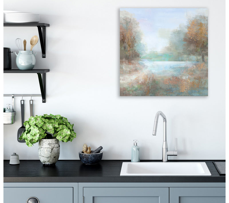 Courtside Market Blue Lagoon 24" x 24" Canvas Wall Art — View 2