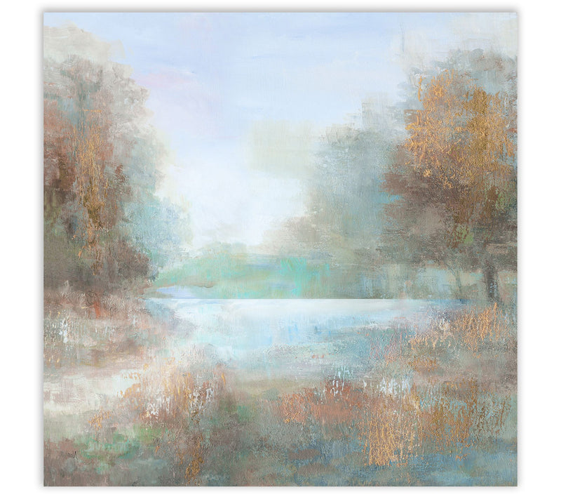 Courtside Market Blue Lagoon 24" x 24" Canvas Wall Art — Main view