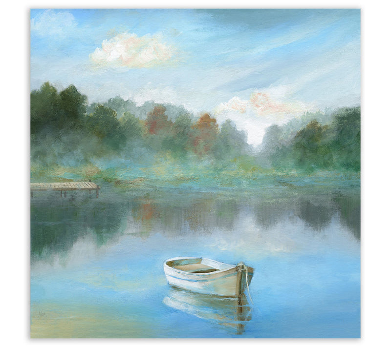 Courtside Market Tranquil Morning 16" x 16" Canvas Wall Art — Main view