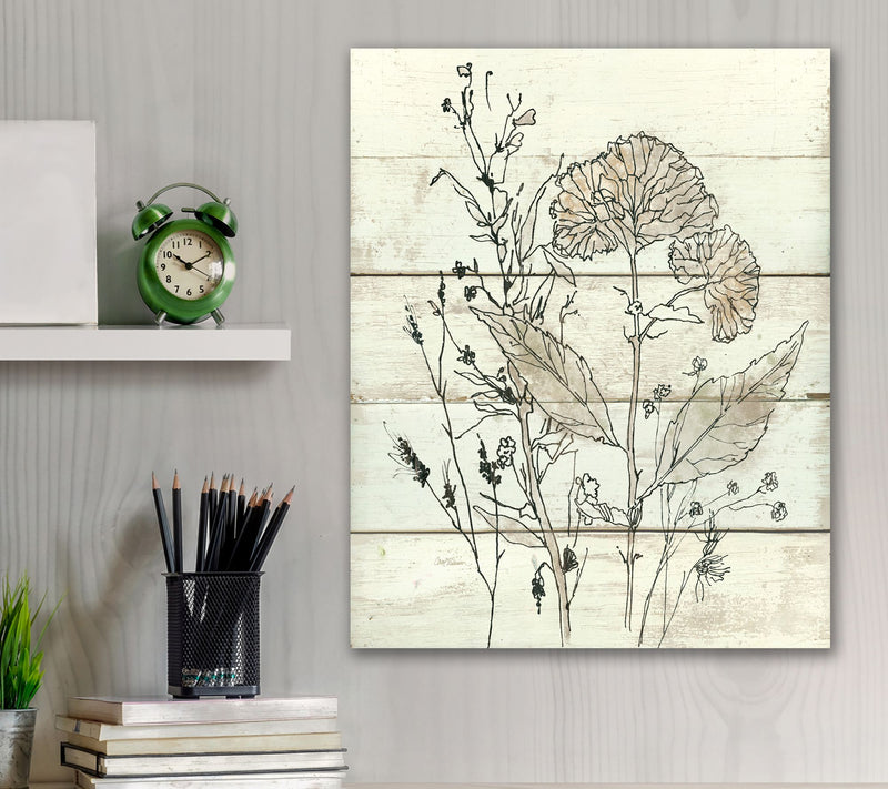 Courtside Market Dried Flower Study 16" x 20" Canvas Wall Art — View 2