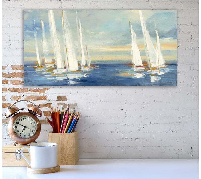 Courtside Market Summer Regatta Sunset 12" x 24" Wall Art — View 2