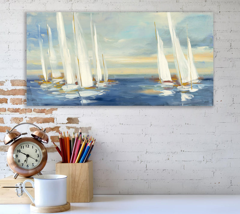 Courtside Market Summer Regatta Sunset 24" x 48" Wall Art — View 2