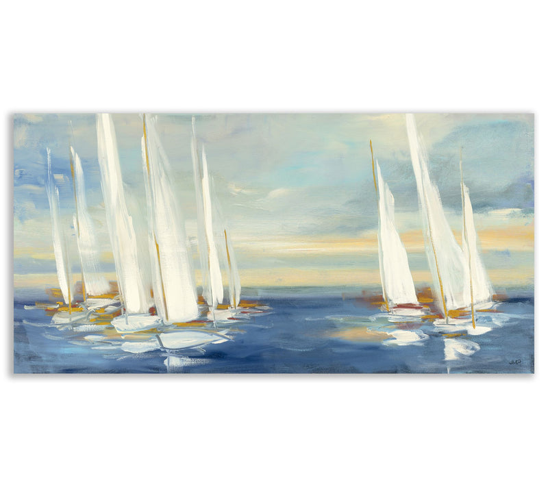 Courtside Market Summer Regatta Sunset 24" x 48" Wall Art — Main view