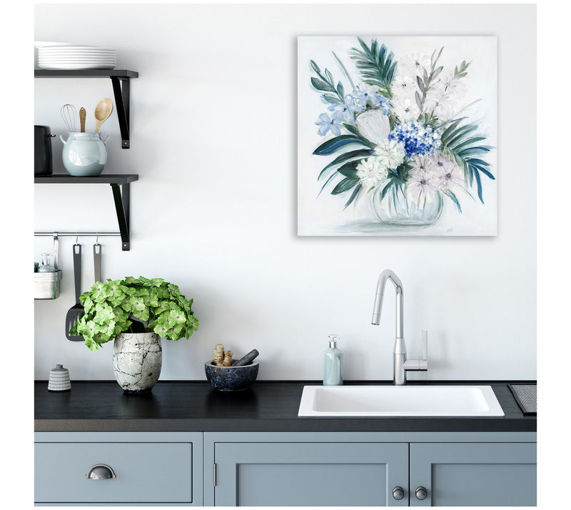 Courtside Market Blue Tropicana I 24x24 CanvasWall Art — View 2