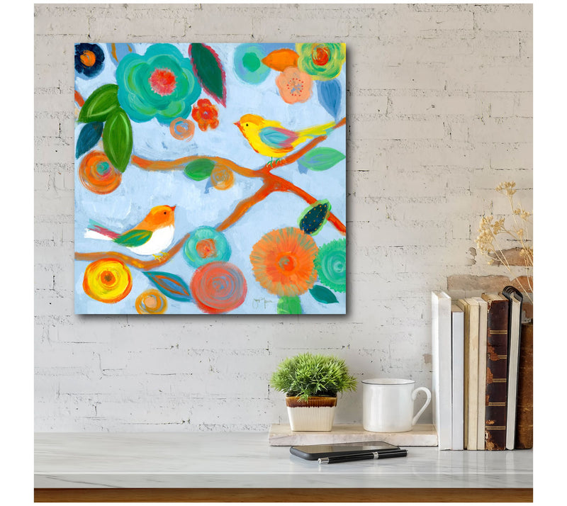 Courtside Market Bright Brid I 16x16 Canvas Wall Art — View 2