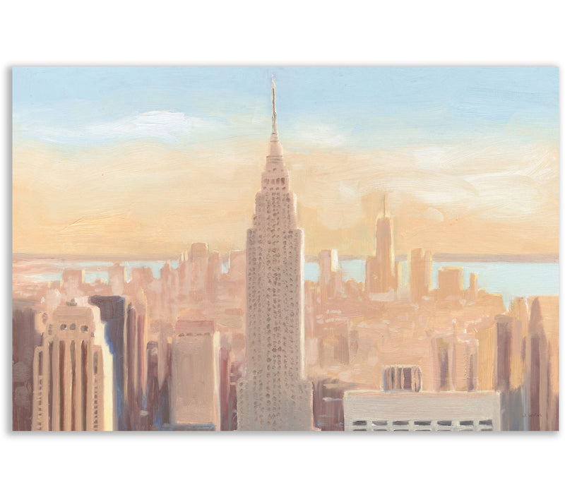 Courtside Market Manhattan Dawn 12x18 Canvas Wall Art — Main view
