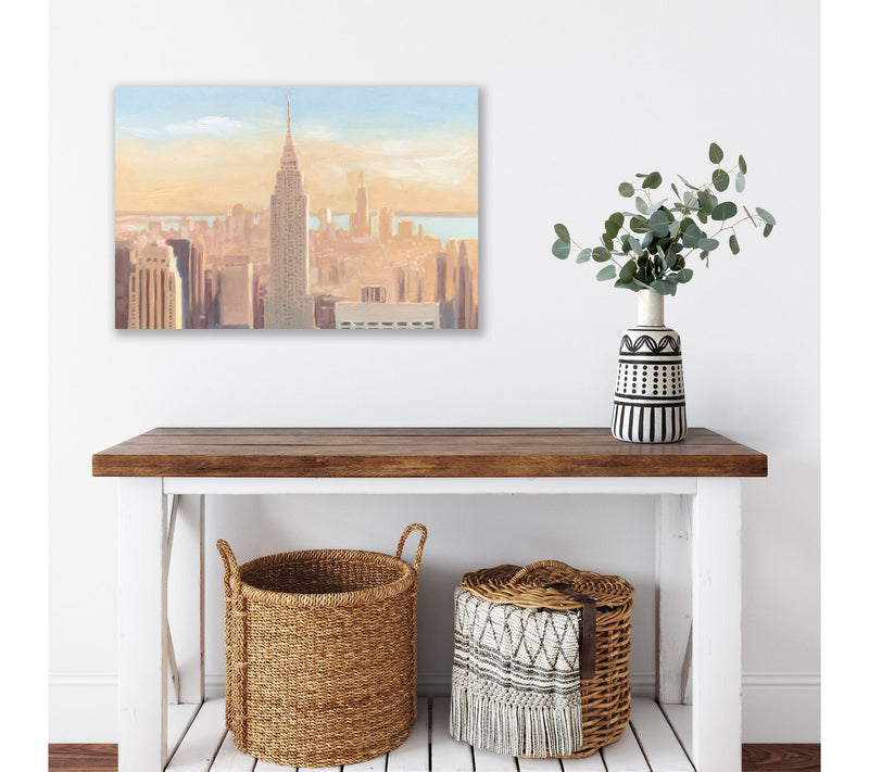 Courtside Market Manhattan Dawn 18x26 Canvas Wall Art — View 2