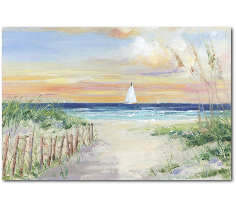 Courtside Market Sailing Sunrise 18x26 Canvas Wall Art — Main view