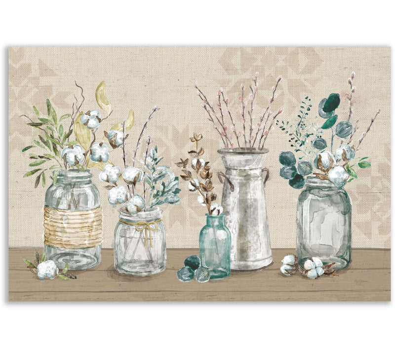 Courtside Market Cotton Bouquet I 24x36 CanvasWall Art — Main view