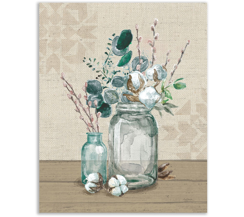Courtside Market Cotton Bouquet II 16x20 CanvasWall Art — Main view