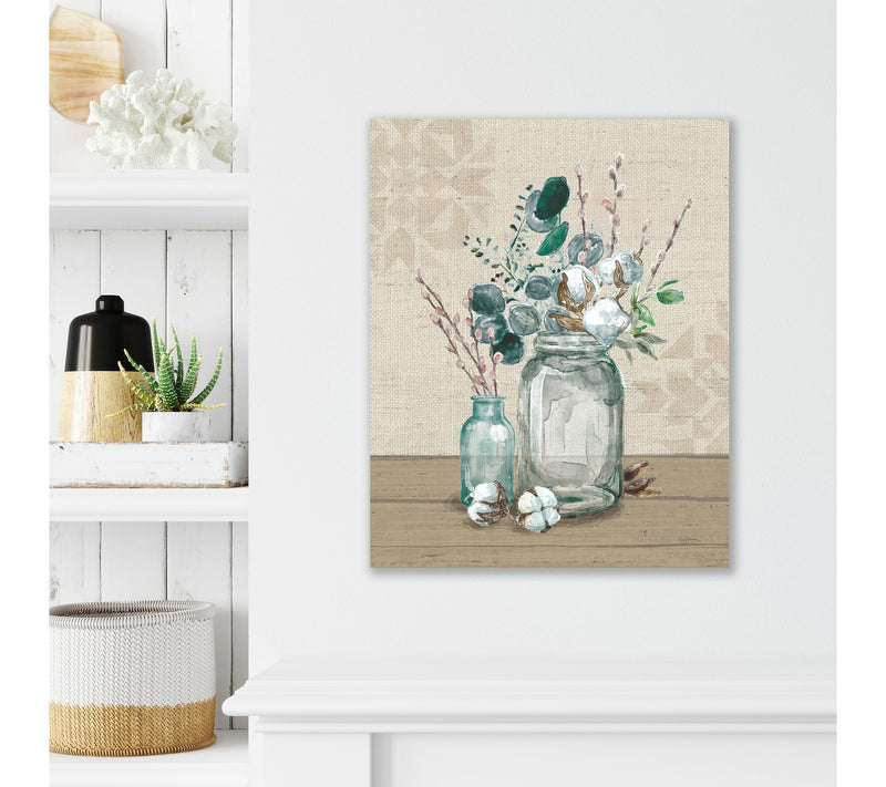 Courtside Market Cotton Bouquet II 16x20 CanvasWall Art — View 2
