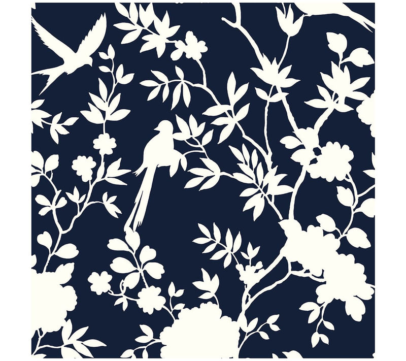 Lillian August Mono Toile Peel and Stick Wallpaper Roll — View 7