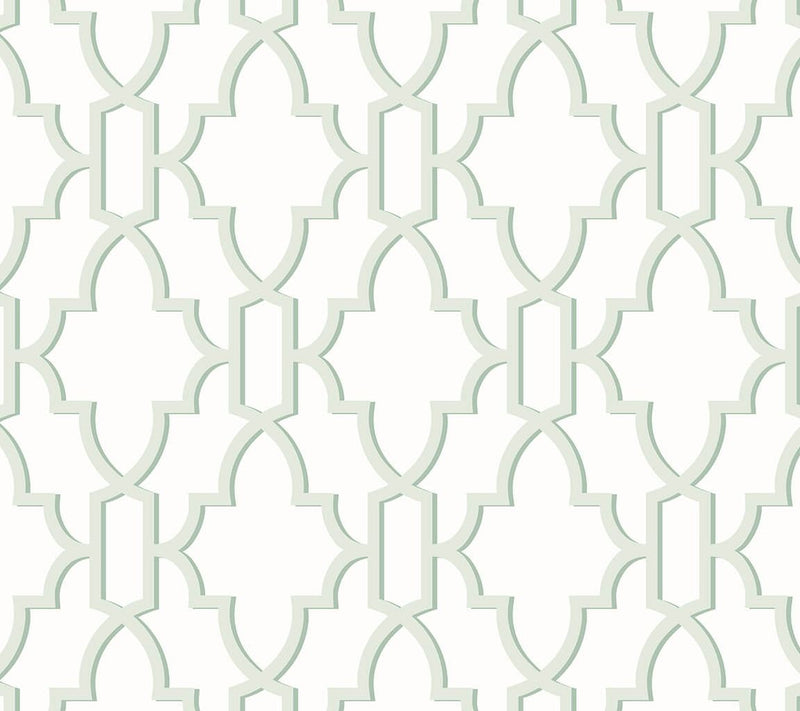 Lillian August Coastal Lattice Peel and Stick W allpaper Roll — View 9