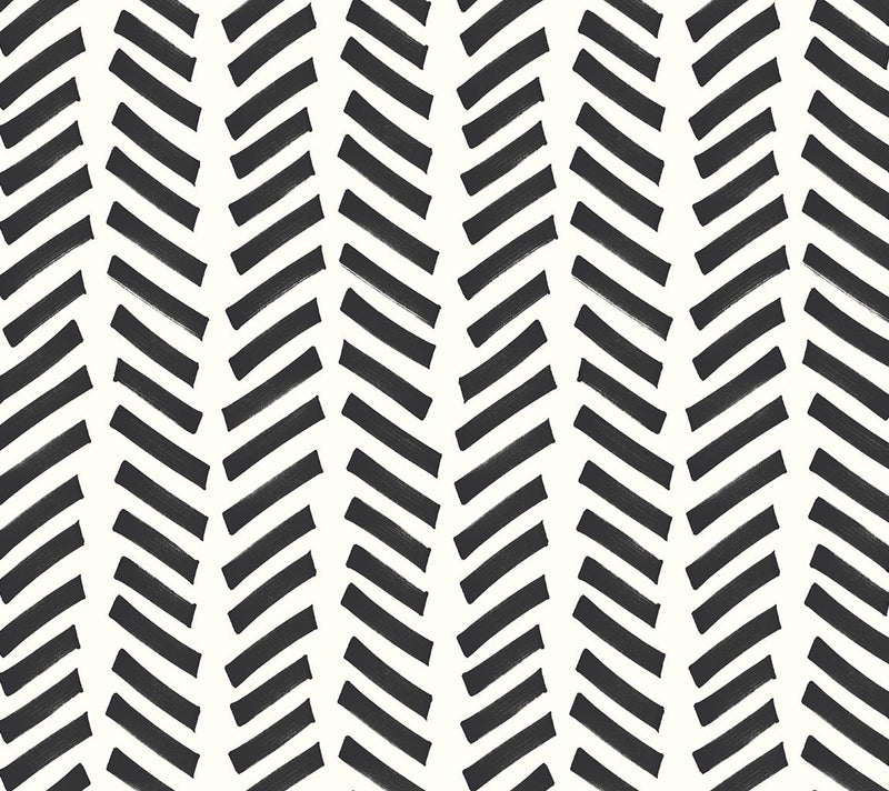 NextWall Mod Chevron Peel and Stick Wallpaper Roll — Main view