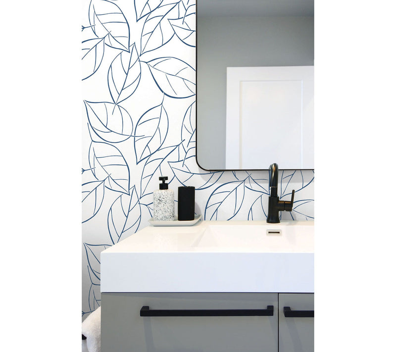 NextWall Tossed Leaves Peel and Stick WallpaperRoll — View 9