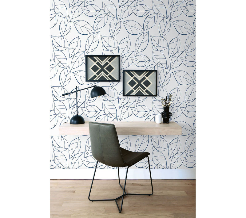 NextWall Tossed Leaves Peel and Stick WallpaperRoll — View 6