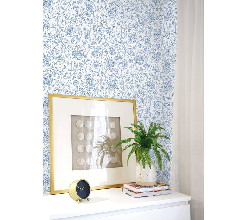 NextWall Paisley Trail Peel and Stick WallpaperRoll — View 8