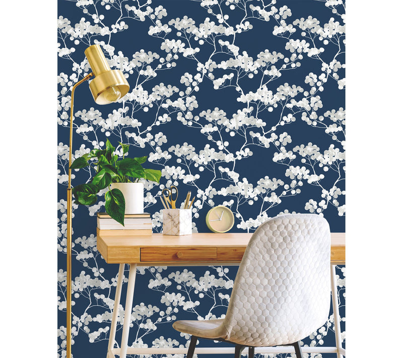 NextWall Cyprus Blossom Peel and Stick Wallpaper Roll — View 7