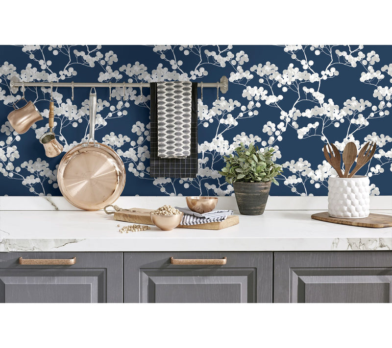 NextWall Cyprus Blossom Peel and Stick Wallpaper Roll — View 9