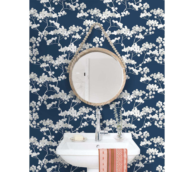 NextWall Cyprus Blossom Peel and Stick Wallpaper Roll — View 8