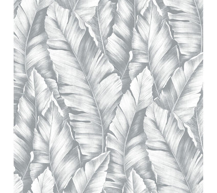 NextWall Baha Banana Leaves Peel and Stick Wallpaper Roll