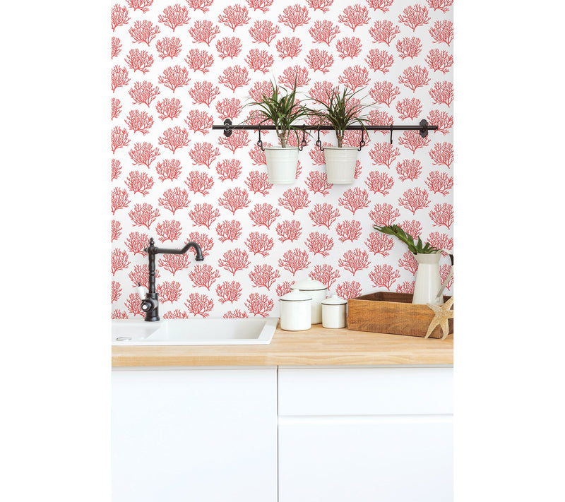 NextWall Coastal Coral Reef Peel and Stick Wallpaper Roll — View 10