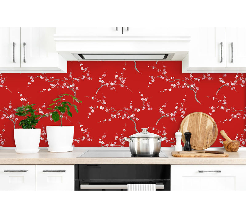 NextWall Cherry Blossom Floral Peel and Stick Wallpaper Roll — View 10